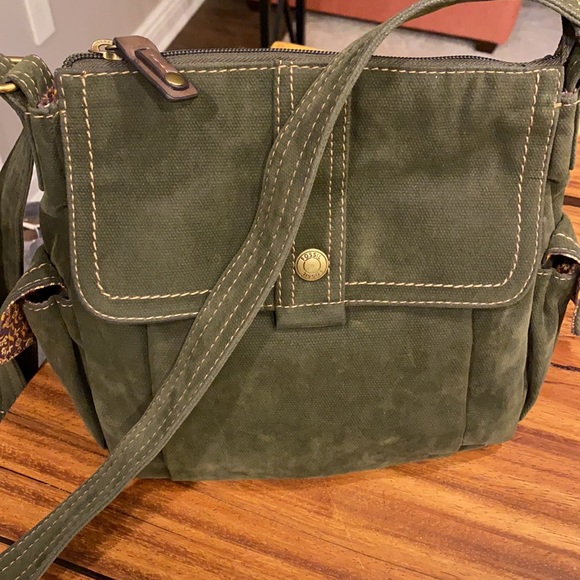 Fossil Handbags - Army green shoulder bag